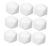 JUMPLAWN 10Pcs Unfinished Acrylic Dices Blank Square Blocks for DIY Crafts for Math Exercises and Creative Projects and Easy to Paint for Family Activities