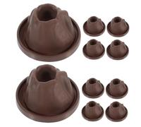 JUMPLAWN 10pcs Volcano Model Bases Plastic Eruptions Simulation Kits for Science Projects DIY Volcano Making Kit Educational for Learning