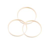 JUMPLAWN 12pcs Bamboo Dreamcatcher Ring Macrame Craft Dreamcatcher Accessory DIY