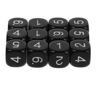 JUMPLAWN 12pcs Color Number Dice Set Plastic Math Dice for Classroom Teaching Board Game Counters Token for Addition Subtraction Multiplication Division Learning