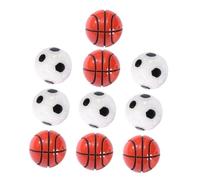 JUMPLAWN 12pcs Miniature Soccer and Basketball Set Cute Moss Micro Landscape Decor for Small House DIY Crafts Accessory for Garden and Bonsai Layouts