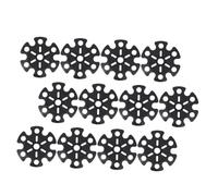 JUMPLAWN 12Pcs Snowflake Shaped Trekking Pole Covers Protective Tip Caps Hiking Pole Accessories for Outdoor Walking Sticks Suitable for Trail and Mountain Climbing