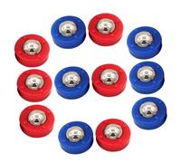 JUMPLAWN 12Pcs Tabletop Shuffleboard Rolling Beads and Sliding Pucks Mini Soccer Game Accessories for Easy Glide and Replacement Balls