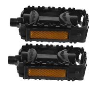 JUMPLAWN 1Pair Durable Bicycle Pedals Skid Flat Pedals for Strength Replaceable Design for Road Cycling Comfortable Riding Experience