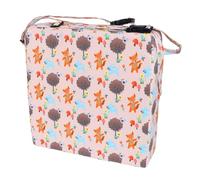 JUMPLAWN 1Pc Adorable Cartoon Chair Cushion for Washable Detachable Booster Seat with Strap Heightening Dining Pad for Secure and Comfortable Meals Material Fox Pattern