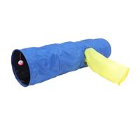 JUMPLAWN 1pc Cat Tunnel Toy with Crinkle Sound and Three Channels Fun Plaything for Energetic Kittens and Cats Pet Activity Tunnel