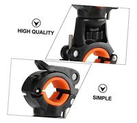 JUMPLAWN 1Pc Orange Bike Flashlight Holder Lamp Bracket for Mountain Bicycle Stable Easy Install Skid Flashlight Rack Hands Lighting