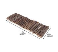 JUMPLAWN 1Pc Pet Fence for Hamsters and Hedgehogs Durable Chew Shelter Light Brown Enclosure for Animals for Pet Play and Security