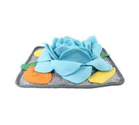 JUMPLAWN 1Pc Rabbit Snuffle Mat Interactive Nose Work Training Cushion for Bunnies Slow Feeding Pad with Non Slip Base Anxiety Relief Mental Stimulation Durable Washable Design