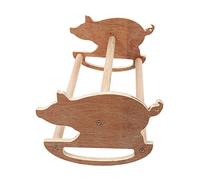 JUMPLAWN 1Pc Wooden Chicken Perch Lovely Rooster Rack for Hens Exercise Balance Tool Farm Hen for Chicken Parrot Fun