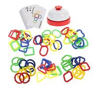 JUMPLAWN 1set Circle Linking Toy Inserting for Boy Girl Develops Intelligence Promotes Coordination and Creativity Fun Educational Game