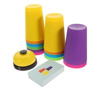 JUMPLAWN 1Set Colorful Stacking Cups for Educational Parent Plaything Reaction Training for Hand Eye Coordination and Imaginative Skills for Family Fun