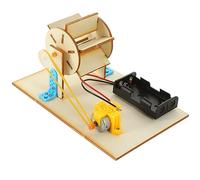 JUMPLAWN 1Set DIY Electric Hydropower Plant Kit for Educational Assembled Hands Science Experiment Fun Learning Activity for Boys Engaging Engineering Experience