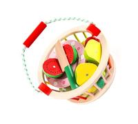 JUMPLAWN 1Set Educational Fruits Cutting Bright Color Realistic Shapes for Cognitive Learning Removable Assembled Plaything for Early Childhood Development