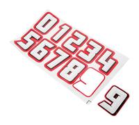 JUMPLAWN 1Set Football Helmet Decals of Self Adhesive Number Stickers High for Motivating Athletes Durable Reflective Film Material for Sports Helmets Baseball Hockey