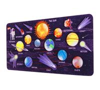JUMPLAWN 1Set Solar System Puzzle for Wooden Planet Matching Game Educational Space Cognition for Boys Enhances Cognitive Skills and Creativity