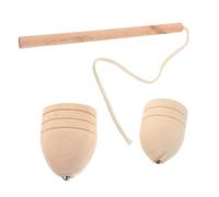 JUMPLAWN 1Set Vintage Wooden Spinning Tops Gyroscope for All Ages Engaging Outdoor Spinning Game Sensory for Adults Unique Vintage Appeal