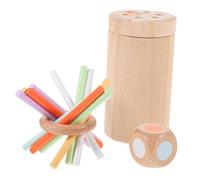 JUMPLAWN 1Set Wooden Balancing Sticks Educational Fine Motor for Enhances Balance and Coordination Skills for Sensory Play Activities Fun Stacking Game