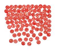 JUMPLAWN 2 Sets Chess Replacement for Board Games Wooden Bingo Game Pawns Lightweight for Lost Broken Parts Portable and Wear-resistant