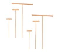 JUMPLAWN 2 sets Mini Sand Table Rakes Three and Four Prong Small Zen Garden Tools for DIY Micro Landscape Decorations Easy Clean Sand Art Supplies for Office Bedroom and Meditation Spaces
