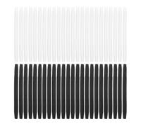 JUMPLAWN 20 Pair Eyeglasses End Tips Eyeglass Ear Sleeves Silicone Anti-slip Black and White for Daily Wear and Outdoor Activities