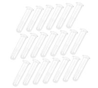 JUMPLAWN 200Pcs Plastic Tubes with Accurate Measurement Scale for Laboratory Use Transparent Scientific Test Tubes for Sample Storage and Precision Experiments