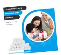 JUMPLAWN 20Pcs Rounded Corner Blank Acrylic Dice for DIY Math Teaching Props Smooth Surface for Easy Writing Painting for Counting Games and Creative Crafts