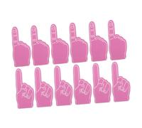 JUMPLAWN 24pcs Mini Foam Fingers Cheerleading Accessories Lightweight EVA Foam Hand Props for Sports Events Team Spirit Party Favors DIY Blank Design