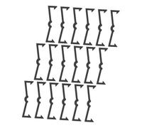 JUMPLAWN 250pcs Black Plastic Pegboard Hook Retainer Clips Heavy Duty Organizer Locks for Garage Kitchen Bedroom Workshop Storage Accessories