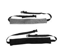 JUMPLAWN 2pcs Adjustable High Chair Strap for Baby, Universal Safety Harness, Comfortable Highchair for Infant Feeding, Portable Black and Grey Set