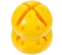 JUMPLAWN 2pcs Agility Pole Base Lightweight Sturdy Abs Plastic Stability Pole Base for Training Sports Training Basketball Yellow Versatile Design