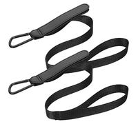 JUMPLAWN 2pcs Baby Stroller Harness Straps Replacement for Pushchair, Adjustable Security Belt with Sturdy Black Material, Compatible with Infant Travel Strollers and Prams