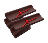 JUMPLAWN 2pcs Bamboo Kuaiban Wooden Castanets for Boy Girl Lightweight Educational Rhythm Board for Speech Practice and Confidence Building Schools and