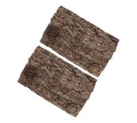 JUMPLAWN 2pcs Bark Decorative Board for Reptile Tanks Lizard Terrarium Background Leopard Gecko Habitat Decor Tree Bark Substrate for Bearded Dragon Snakes Spiders Tortoises