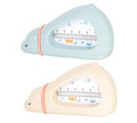 JUMPLAWN 2pcs Bath Water Thermometers Cute Animal Shape Multi Function Temperature Measuring Tool Safe for Bath Use
