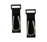 JUMPLAWN 2pcs D-Shaped Hook for Stroller Hangers Bag Hanging Hook Stroller Clip for Pram Bag Clips Pram and Trolley for Shopping Cart