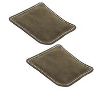 JUMPLAWN 2Pcs Green Leather Pool Cue Polishing Towels for Billiard Snooker Cue Cleaner Compact Soft Shaft Polisher Cloths for Dust Removal and Maintenance Easy Carry Pool Stick Accessories