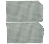 JUMPLAWN 2pcs Green Sofa Armrest Covers Made of Skin-friendly Polyester with Unique Shuttle Weaving Technology, Universal Elastic Fit for Home and Office Sofa Arm Rest Protectors