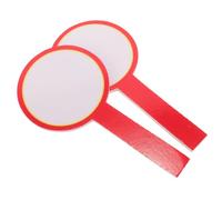 JUMPLAWN 2Pcs Handheld Dry Erase Scoreboard Paddle Double Sided Writable Whiteboard Score Cards for Competitions Easy to Clean Durable Practical for Judges and Events