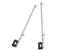 JUMPLAWN 2pcs Heavy Duty Grade Stainless Steel Yacht Flagpole Removable Stable Flag Mounting Bracket for Sailboats Poles Resistant Harsh Sea Conditions