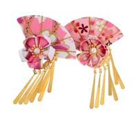JUMPLAWN 2pcs Japanese Hair Accessories Traditional Kimono Ornaments for Weddings Elegant Bridal Headpiece Asian Style Hair Clips for and Kimono Outfits