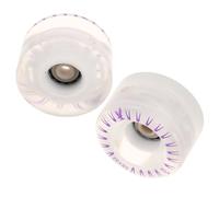 JUMPLAWN 2pcs Led Flashing Skate Wheels Light up Roller Skates Quad Roller Wheels Outdoor Indoor for Boys and Girls Adults