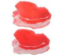 JUMPLAWN 2Pcs Lifelike Pork Model for Food Decoration Realistic Food Display Craft for Cabinet and Home Decor and Easy to Maintain for Photography Props