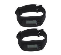 JUMPLAWN 2pcs Lightweight Digital Pedometer for Running Walking Calorie Counting Steps Tracking Stylish Activity Tracker for Men Women