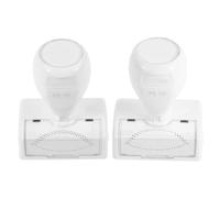 JUMPLAWN 2pcs Lower False Eyelash Stamp Reusable Plastic White Eyelash Stamp Guide for Makeup Beauty Routines Beginners and Professionals