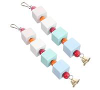 JUMPLAWN 2Pcs Parrot Chewing Durable Bite String for Birds Random Colors for Playtime and Chewing Fun for Parrots and Pet Birds