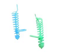 JUMPLAWN 2pcs Parrot Foraging Toy Basket Stand Rod for Indoor Outdoor Birds Feeder Multi-purpose Lovebird Food
