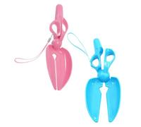 JUMPLAWN 2pcs Portable Pooper Scooper Set with Strong Grip and Innovative Design, Plastic Dog Litter Shovel for Garden and Yard Waste Picking, Lightweight Pet Poop Scooper for Dogs and Cats