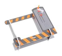 JUMPLAWN 2pcs Railroad Crossing Barrier Gate Model Kit Educational Building Bricks Realistic Train Track Accessory for Assembly Skills and Mechanical Knowledge Development
