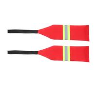 JUMPLAWN 2pcs Reflective Towing Safety Flag for Kayak and Boat Visibility High Visibility Warning Flag for Trailer Truck and Bicycle Safety